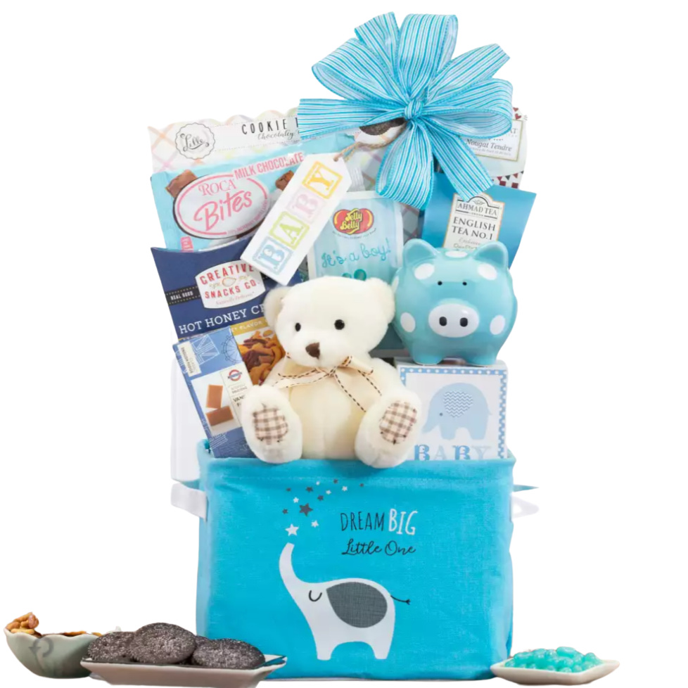 New Addition Congratulations Gift Basket | Simply Unique Baby Gifts