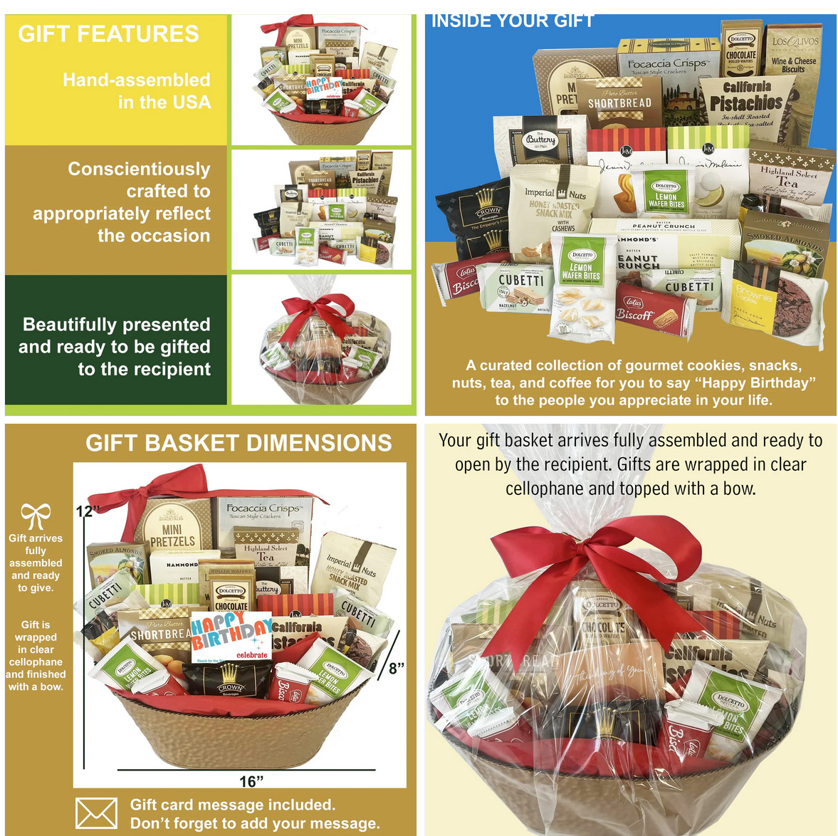 gourmet food birthday gift basket