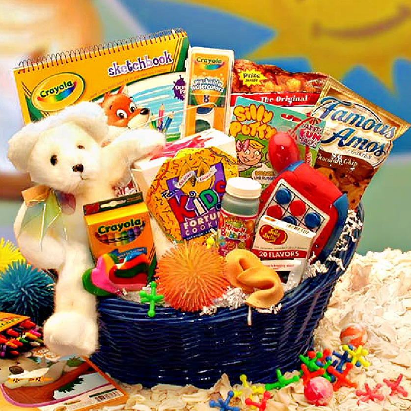 Kid Stop, Big Fun-Filled Activity Gift Basket For Kids