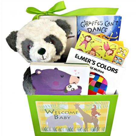 animal theme baby gift basket