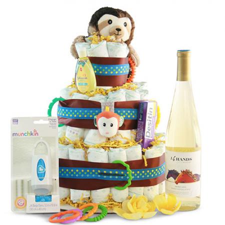 new baby girl basket by mail