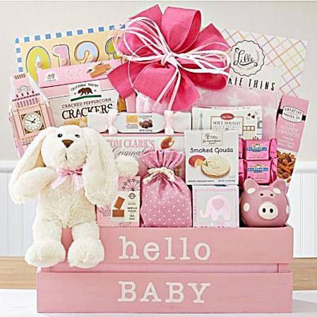 baby girl and mom gift basket delivery