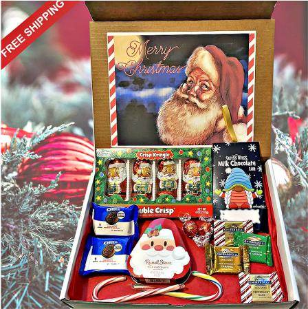 Be Merry Snack Filled Christmas Gift Box