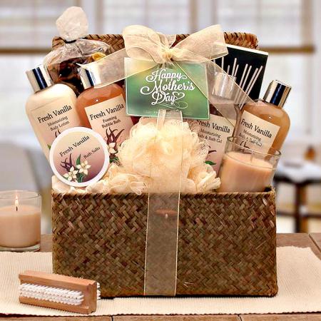 Mother's Day relaxation gift basket with free shipping