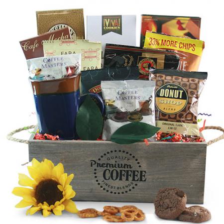 large coffee gift basket