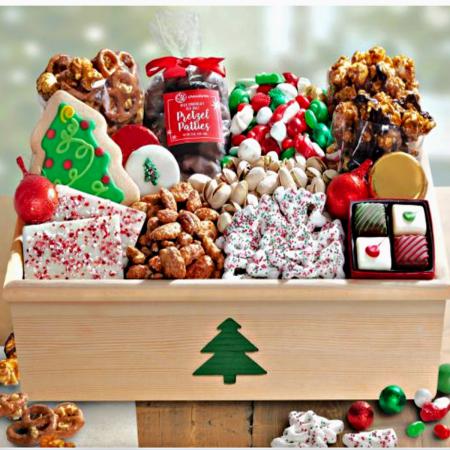 Christmas Sweets Holiday Treats Gift Crate 