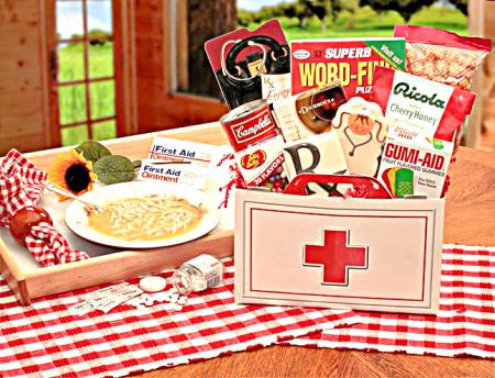 get well first aide gift box