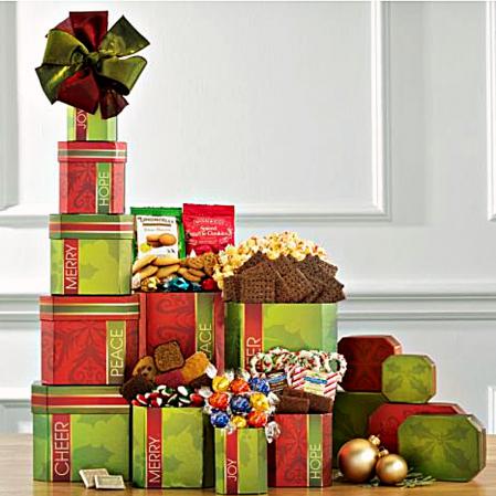 Christmas gift boxes of sweets