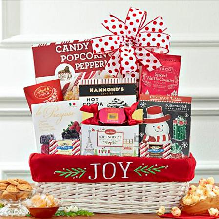 send Holiday joy gift basket