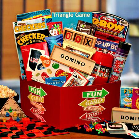 family time fun and games gift basket