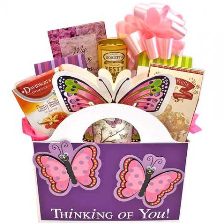 Mother's Day Gift Basket Butterfly Kisses & Sweets