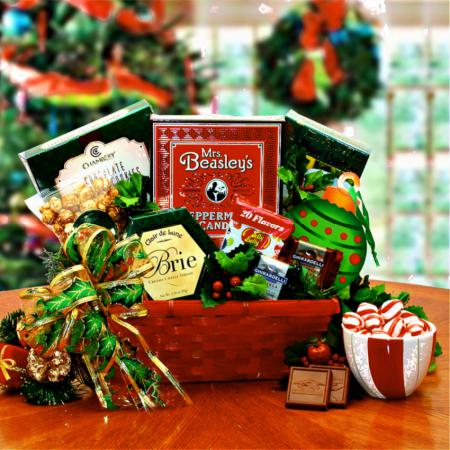 New Christmas Greetings  Basket of Goodies