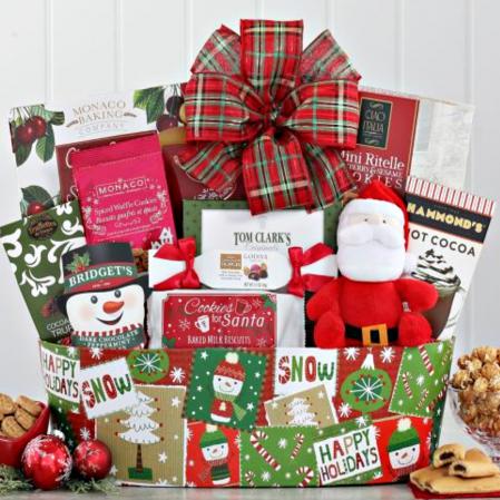 Santa Clause Christmas Gift Basket
