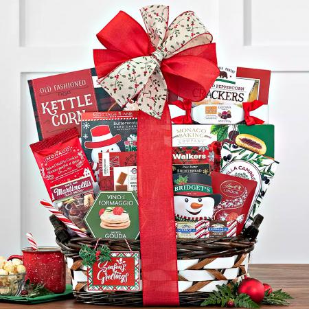 a fun Christmas gift basket