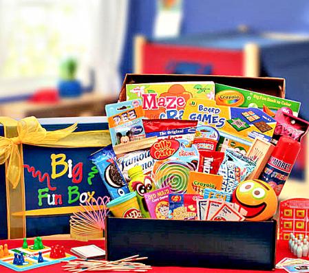 For a special kid, a big fun gift box