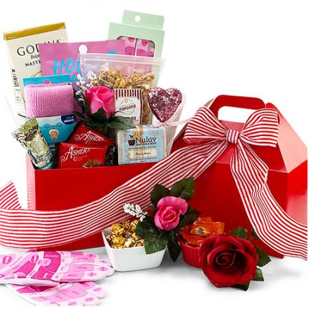 relaxing valentine spa gift basket