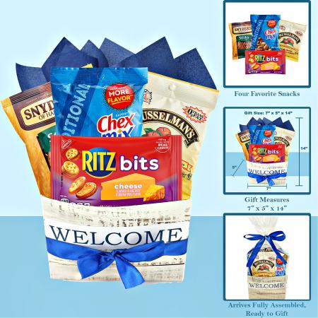 welcome new home snack gift box