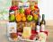 fruit and gourmet gift basket